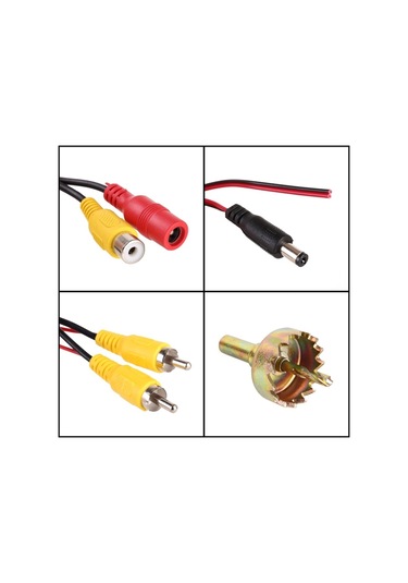 Sones Led Sensörlü Arka Görüş Kamerası, Renkli Lens/ 120 Derece Su Geçirmez Gece Sensörü Çap: 28mm Siyah