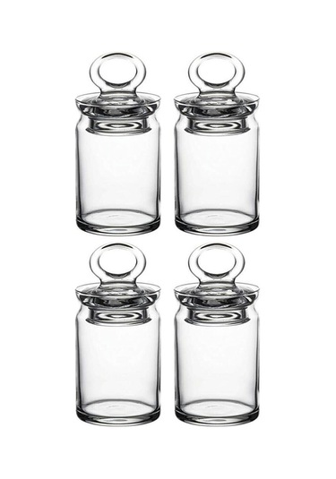 Paşabahçe Mini Baharatlık Seti 95104 Kitchen Mini Baharatlık 4'Lü Şeffaf