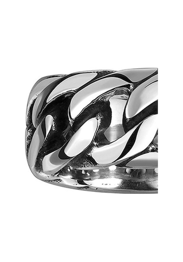 Şık Parmak Yüzük Pürüzsüz Serin Rahat Us 13 Gümüş