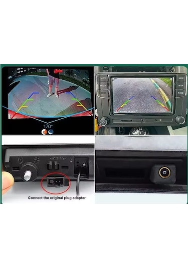 Aempart Vw Jetta Passat Tiguan Geri Görüş Kamerası Bagaj Açma Düğmeli