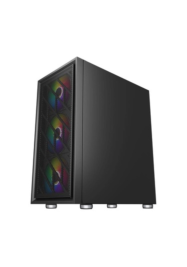 1st Player Ar7 Siyah 650w 80+ Argb 4x12cm Fan Temperli Cam Mesh Usb 3.0 Atx Kasa