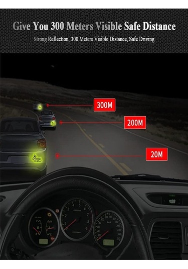 Reflektörlü Arabada Bebek Var Oto Sticker Yapıştırma