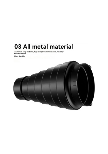 Gajeena Alüminyum Bowens Uçlu Orta Boy Metal Işık Odaklayıcı Kutu: Bal Arısı Hücresi Ve 5 Renkli Filtre Seti - Stüdyo Ve Jeneratör Işıklarına Uygun