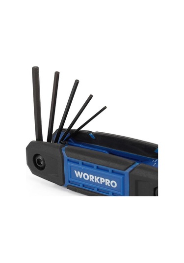 Workpro Wp222028 8 Parça Cr-v Metrik Çakı Tipi Profesyonel Allen Anahtar Takımı