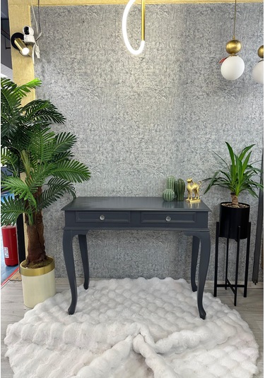 Ahşap Lükens Dresuar Antresit Antrasit