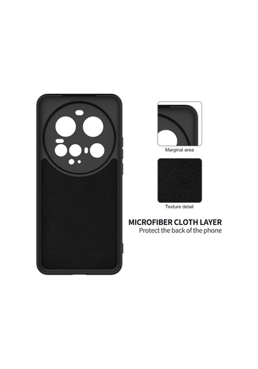 Xiaomi 15 Ultra Düz Renk Sıvı Silikon Damlamaz Tam Kapsama Telefon Kılıfı Siyah