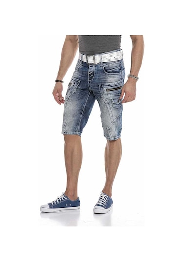 Cipo & Baxx Ck101 Erkek Denim Kapri 001