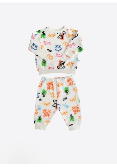 Organik Carles 2'li Takım Bebek Boy Çok Renkli Çok Renkli