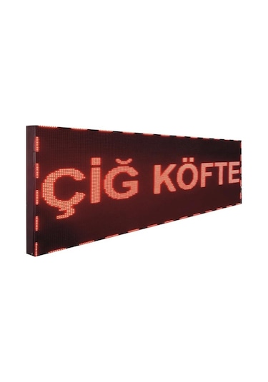 Led Tabela 16x64cm Çift Taraflı Kırmızı Kayan Yazı-wifi