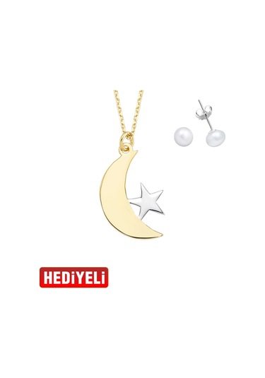 Ay Yıldız Altın Kolye Ucu As1422Gkl Altınsepeti