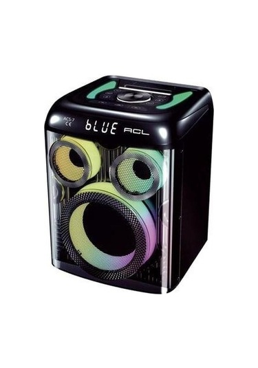 Acs-7 50w Bluetooth Hoparlör 8 İnç Speaker, Mikrofon, Rgb Yüksek Sesli Parti Ve Karaoke