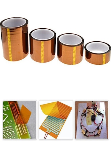 Kapton Bant 5mmx33m Yüksek Isıya Dayanıklı Yanmaz Bant