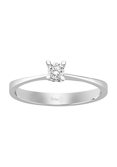 Sirius G Renk 0,09 Karat Pırlanta Tektaş Yüzük 0804R0105