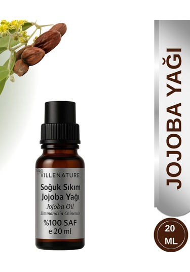 Villenature Soğuk Sıkım Jojoba Yağı Jojoba Oil Simmondsia Chinensis 20 Ml