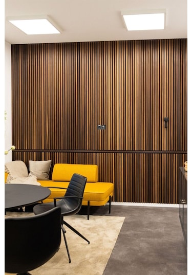 Akupanel Flex 60x245 Cm Ceviz Renk Akustik Ahşap Duvar Paneli Ceviz