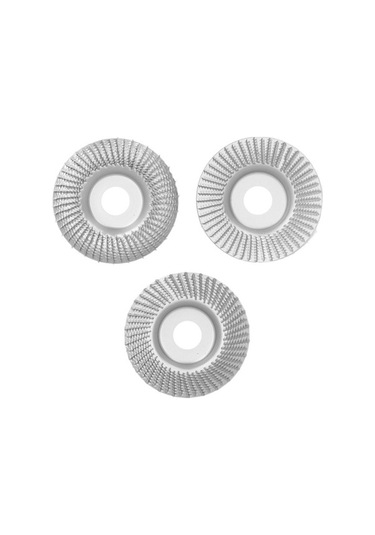 Fortunelane 3 Adet 100mm Tahta Oyma Çelik Disk Seti, 22mm İç Çap, Açık/kısa/uzun Yaylı, Tahta Düzenleme Ve Polisaj İçin Uygun