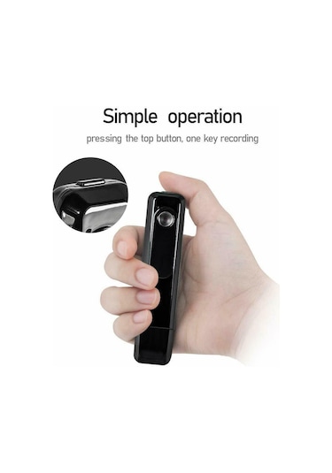 1080p Video Kamera Klipsli Mini Kamera Video Ses Kaydedici Usb Cep Kamerası Dahili Lityum Pil Tek Tuşla Hızlı Kayıt Ev Ofisi İçin