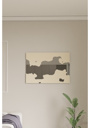 Dekoratif Ahşap Pleksi Aynalı Duvar Süsü