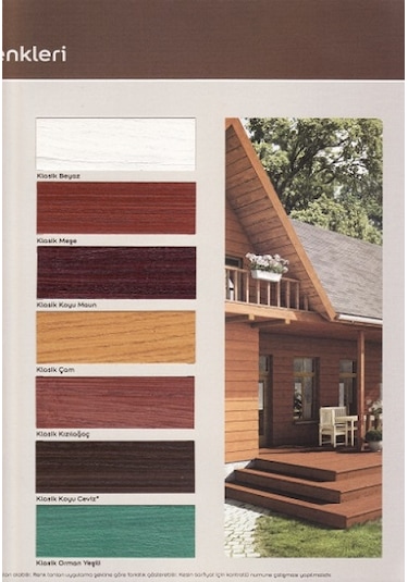 Marshall Cuprinol Vernik Renkli Ahşap Koruyucu 0,75 Lt Klasik Kestane