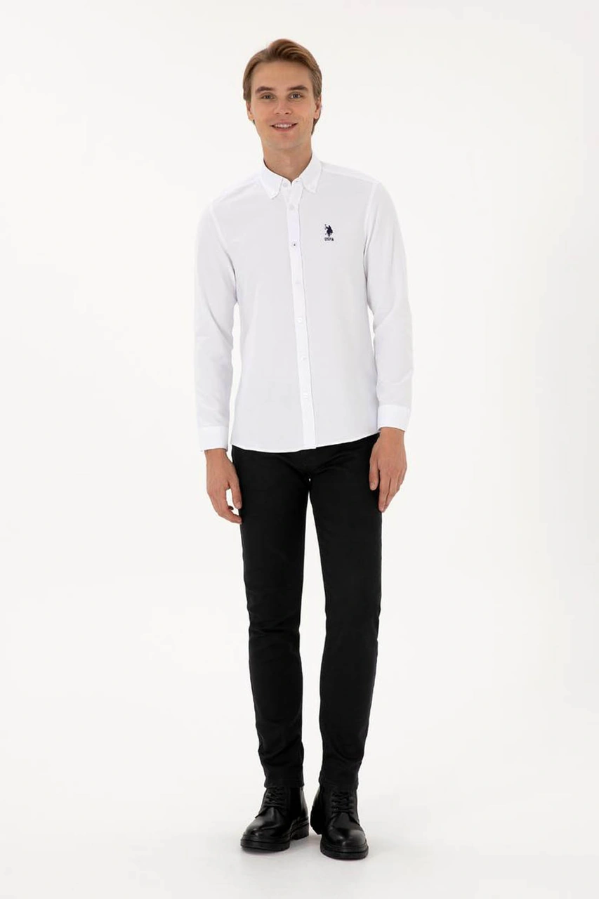 U.s. Polo Assn. Nova025k Beyaz Erkek Gömlek 2225592 Beyaz