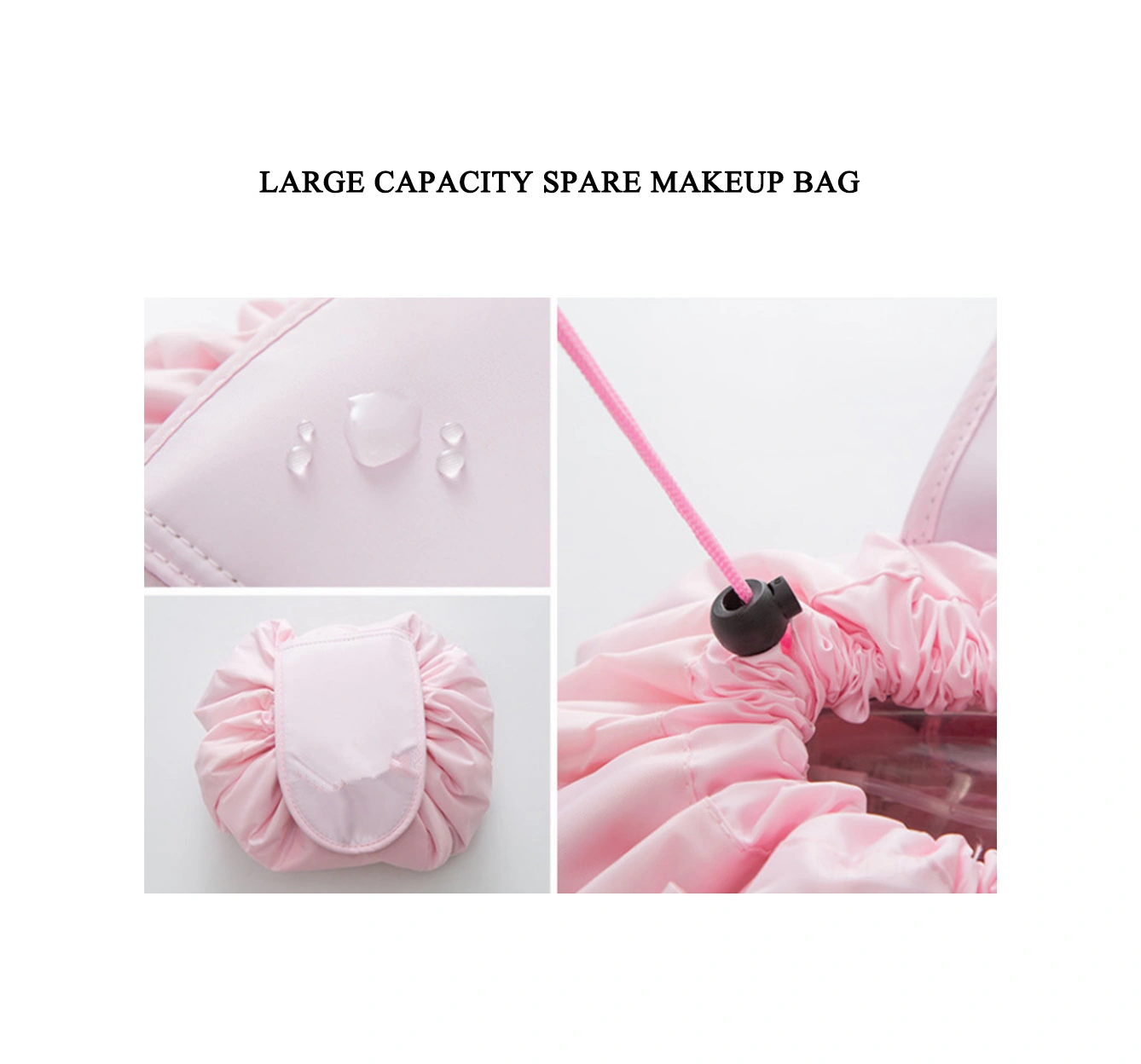 Youmex Parlak Mavi Çekmeceli Kozmetik Çantası - Büyük Kapasiteli, Su Geçirmez, Seyahat İçin Taşınabilir Organize Sıcak Açık Mavi