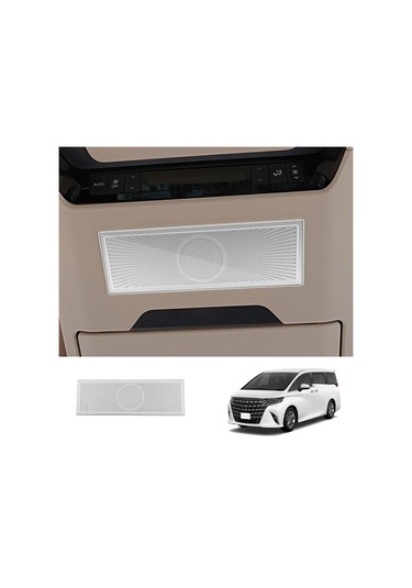 Toyota Paslanmaz Çelik Orta Sıra Tavan Hoparlör Kapağı Gümüş