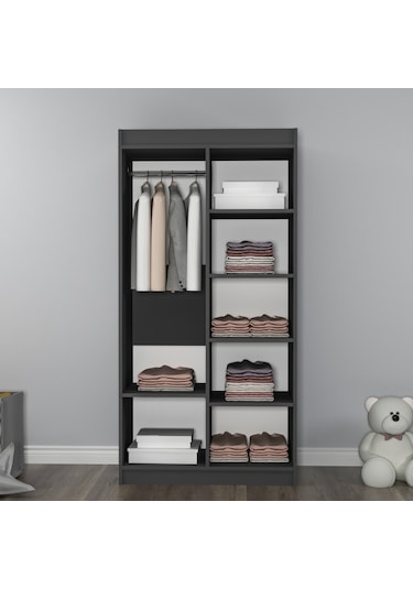 Arnetti Akser 2 Kapaklı Genç Odası Gardırop Atlantik Çam & Antrasit - Akser Arnetti Akser 2 Kapaklı Genç Odası Gardırop Atlantik Çam & Antrasit - Akser