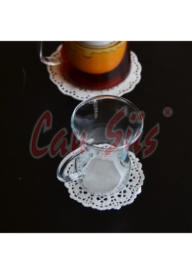 Dantelli Bardak Altlığı 500 Adet 9 - 12 CM 9 CM Beyaz