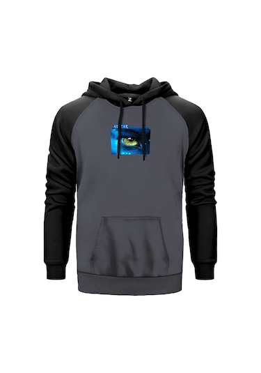 Avatar The Way Of Water Blue Line Gri Renk Reglan Kol Sweatshirt Gri