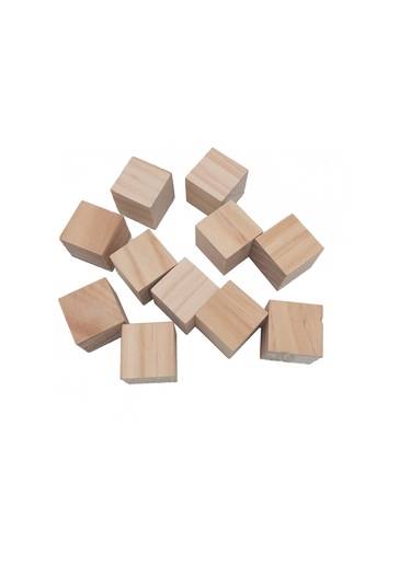 Kangvka 50 Adet 15x15x15mm Ahşap Küp, Taşlama Makinesi Malzemesi, Hassas Kesim İçin Uygun