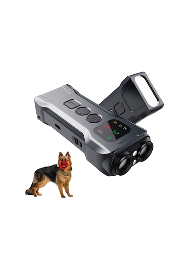 Moveevo P9 Akıllı Ultrasonik Köpek Havlama Önleyici Şarjlı Led'li Eğitim Cihazı - İç/dış Mekan