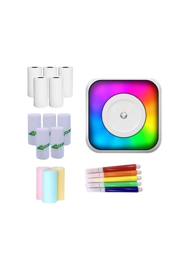 Maiyame Mini Cep Yazıcısı Öğrenciler İçin Uygun Termal Yazıcı Kablosuz Yazıcı Mürekkep Gerektirmez