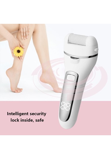 La-m269 Elektrikli Ayak Öğütücü Ayak Nasır Sökücü Pedikür Aletleri Ayak Bakım Seti Mavi Beyaz