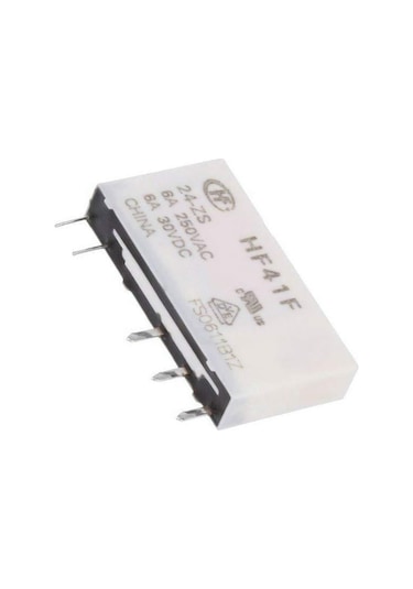 Hf41f Dc 24v 6a Yassı Röle 5pin 24-zs