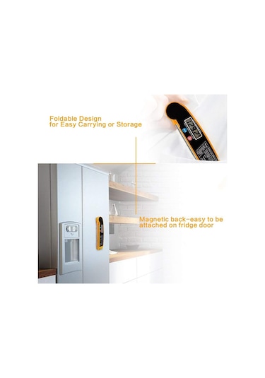 Mutfak için Termometre - Katlanabilir Dijital Gıda Termometresi