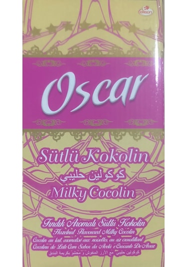 Oscar Fındık Aromalı Sütlü Kokolin Çikolatalı Şeker 1 Kg