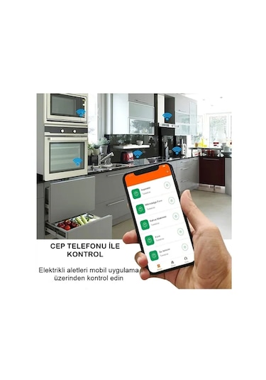 Telefon Kontrollü Akıllı Priz Wi-fi Destekli Akım Korumalı Priz