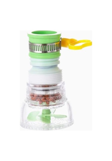 Jms 360 Derece Dönen Duş Mutfak Su Filtresi Musluk Kafası Memesi With Filter Stone Yeşil