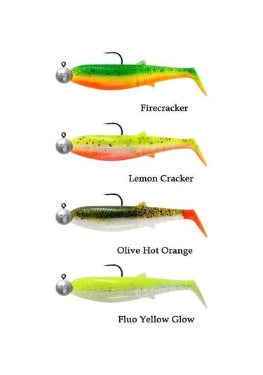 Savage Gear Cannibal Shad 10cm 9gr+10gr 3/0 Dark Water 4+4 Adet Silikon Balık