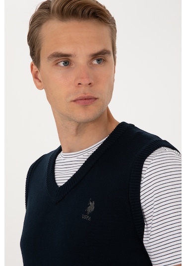 U.s. Polo Assn. Erkek Lacivert Süveter 50316843-vr033 Lacivert