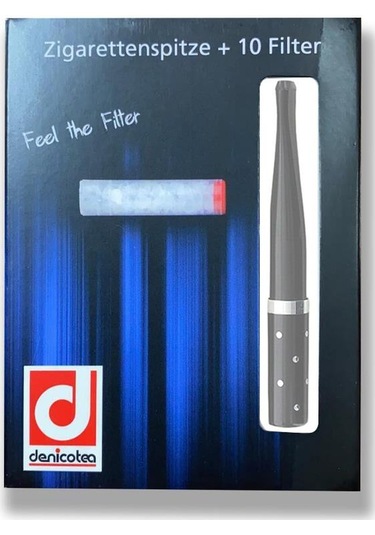 Denicotea 20206 Karbon Filtreli Sig. Ağızlığı Siyah/Puantiyeli