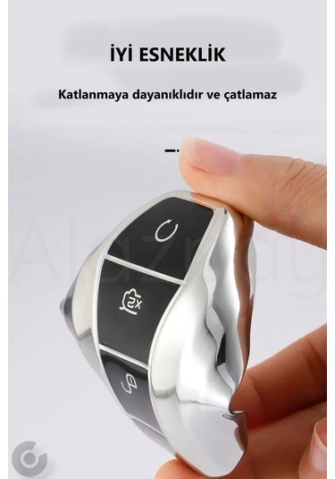 Byd Atto 3 Seal U Anahtar Parlak Tpu Anahtar Kılıfı Mavi- 1 Adet