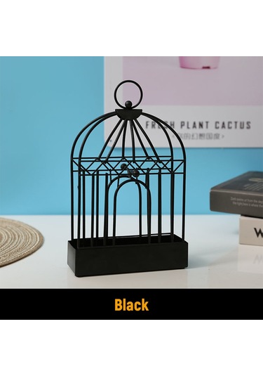 Monyee Siyah Metal Kuş Kafesi Desenli İç Mekan İçin Mosquito Coil Tutucu - Otel, Ev, Salon, Yatak Odası Uygun Diğer
