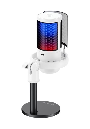 Havit Gamenote Gk50 Rgb Yayıncı Ve Oyuncu Mikrofon Beyaz
