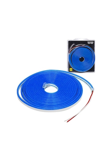 Powermaster Neon Led Şerit Mavi 5 Metre 12 Volt
