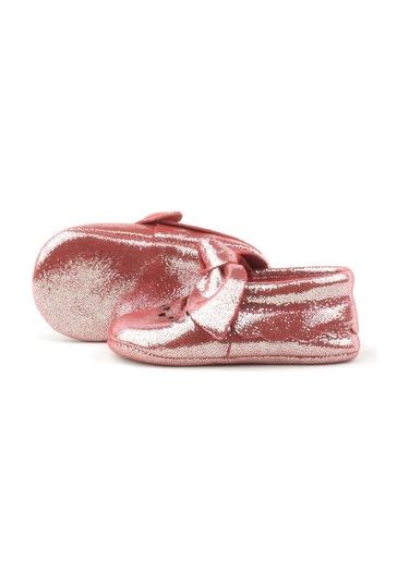 Hapshoe Kids Hakiki Deri Kırmızı Lastikli Kız Bebek Patik Kırmızı