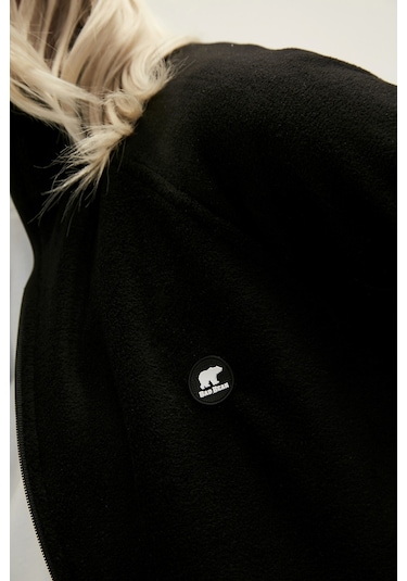 Bad Bear Wilma Full-zip Siyah Fermuarlı Kadın Polar Sweatshirt-siyah Siyah