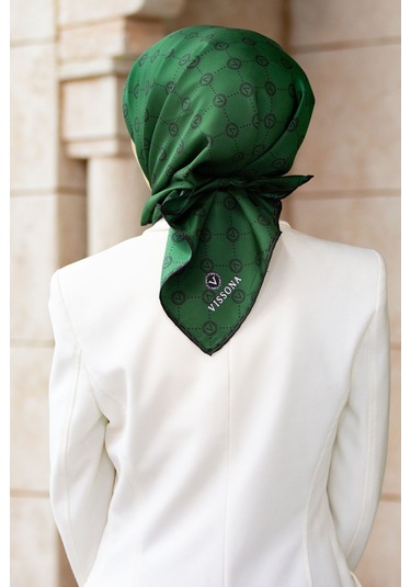 Twill İpek Eşarp Zümrüt Yeşili