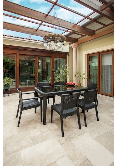 Bintaşmobilya Dış Mekan Bahçe Masa Sandalye Takımı (425990024) Venge