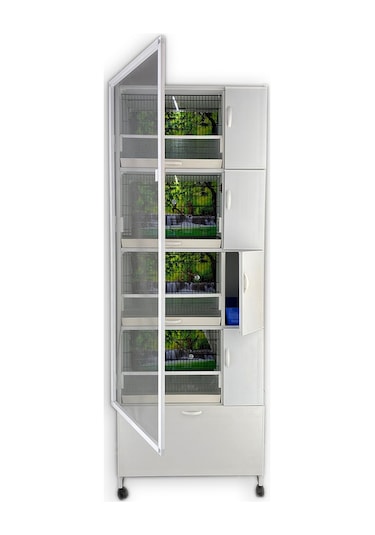 İstanbul Kafes Model 1Dy Pvc Kuş Dolabı